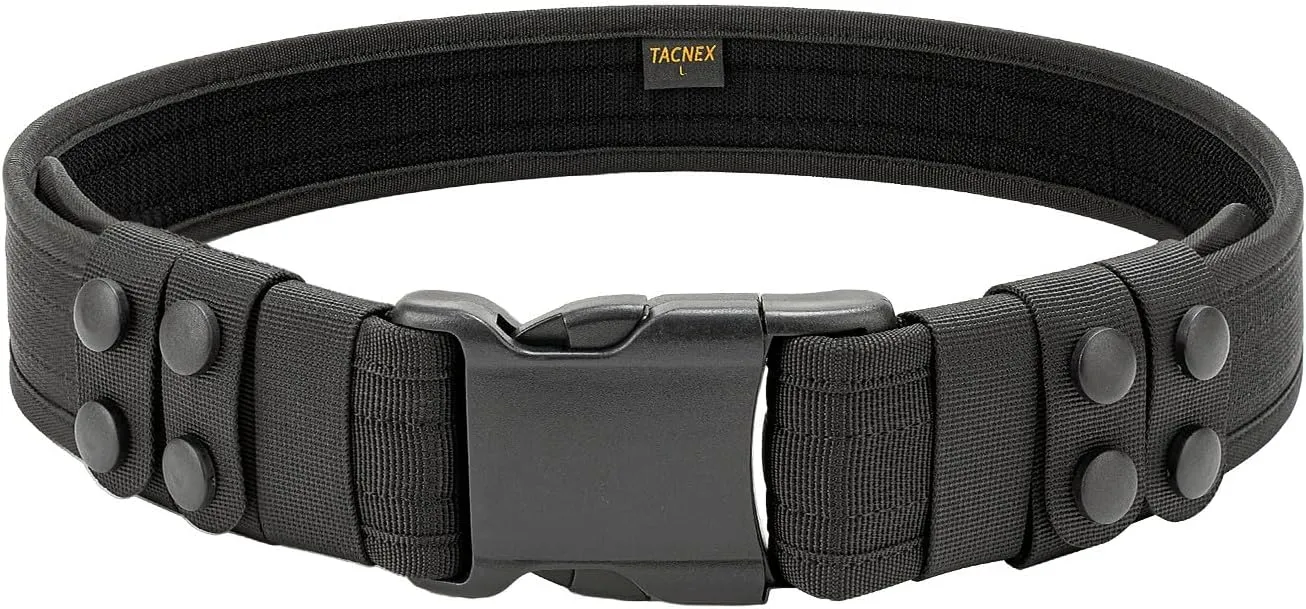 Duty Belt 2" Nylon Utility Work Belt w/ 4 Keepers for Police Law Enforcement Corrections Security