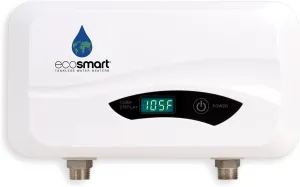 Ecosmart POU 6 Point of Use Electric Tankless Water Heater, 6 KW, 1/20, 1/40, 1/95, White