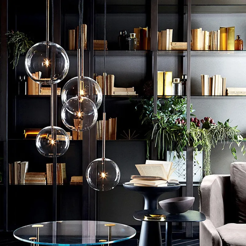 ELE GLASS LAMPSHADE HANGING LIGHT