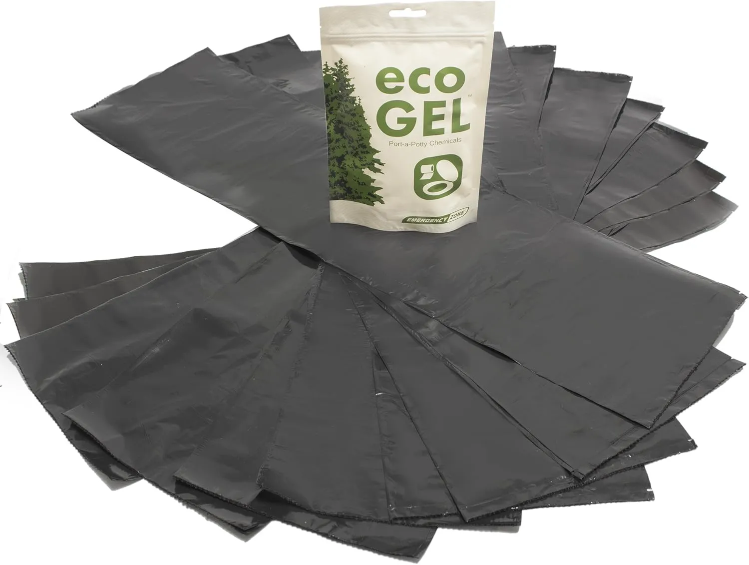 Emergency Zone Eco Gel and Liner Refill Set. Pack of 5