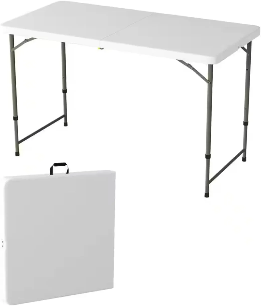 Enigmatic Folding Table with Adjustable Height for Wild Gatherings DE97232