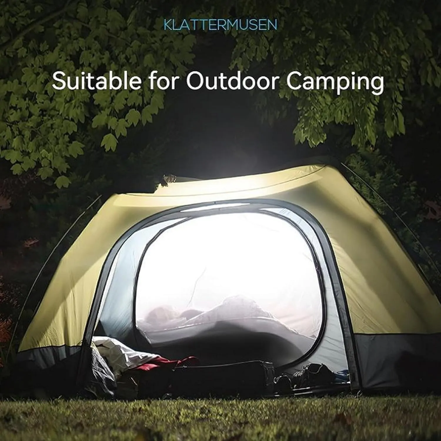er Bright LED Camping Night Work Tent 5 Modes Magnetic Adsorption Life Waterproof USB Charging