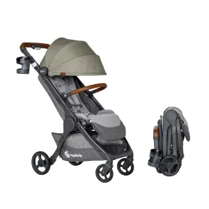 Ergobaby Metro  Deluxe Compact Baby Stroller, Lightweight Umbrella Stroller Folds Down for Overhead Airplane Storage (Carries up to 50 lbs), Car Seat Compatible, Empire State Green