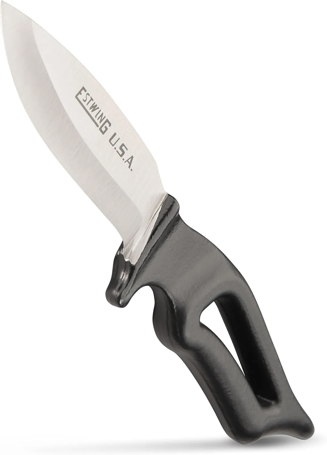Estwing Bowie Knife - 4" Fixed Blade Knife with Forged Steel Construction & Reinforced Nylon Sheath - EBK-4