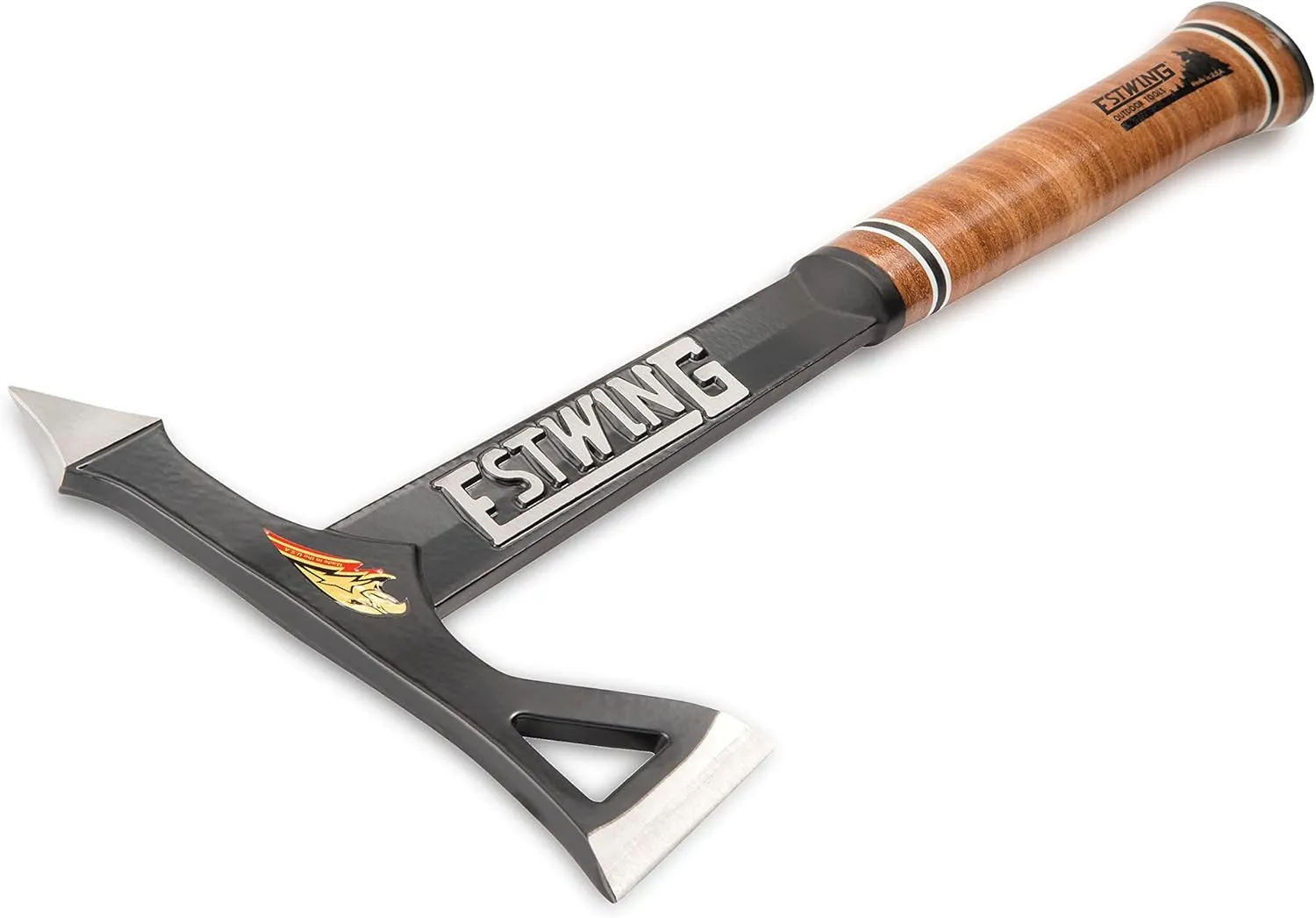 ESTWING Tomahawk Axe - 16.25" Lightweight Hatchet with Forged Steel Construction & Genuine Leather Grip - ETA