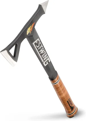 ESTWING Tomahawk Axe - 16.25" Lightweight Hatchet with Forged Steel Construction & Genuine Leather Grip - ETA
