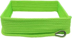Extreme Max 3006.2657 BoatTector Solid Braid MFP Anchor Line with Thimble - 3/8" x 100', Neon Green