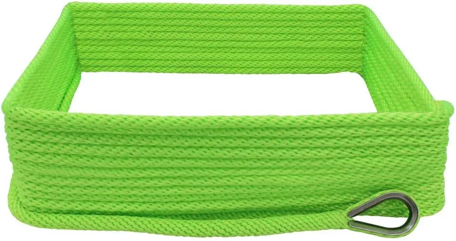 Extreme Max 3006.2657 BoatTector Solid Braid MFP Anchor Line with Thimble - 3/8" x 100', Neon Green