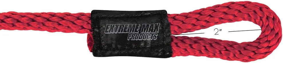 Extreme Max 3006.3366 BoatTector Solid Braid MFP Fender Line Value 4-Pack - 3/8" x 5', Red