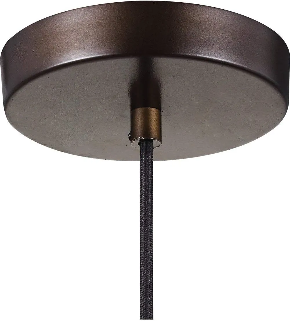 Feiss Lighting-Baskin-Pendant 1 Light in Modern Style-10 Inch Wide by 10.38 Inch High-Painted Aged Brass Finish -Trad