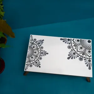 Folding Bed Table - Dot Mandala