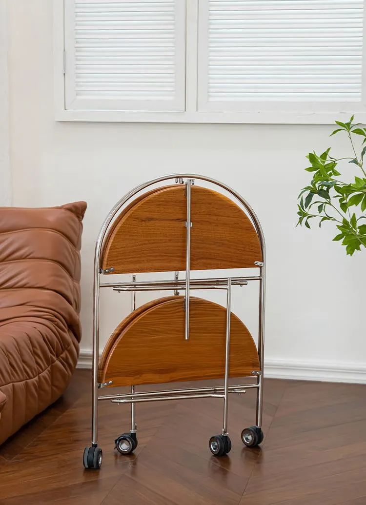 Folding Mobile Side Table