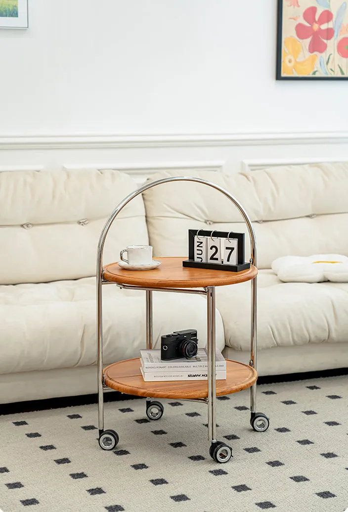 Folding Mobile Side Table