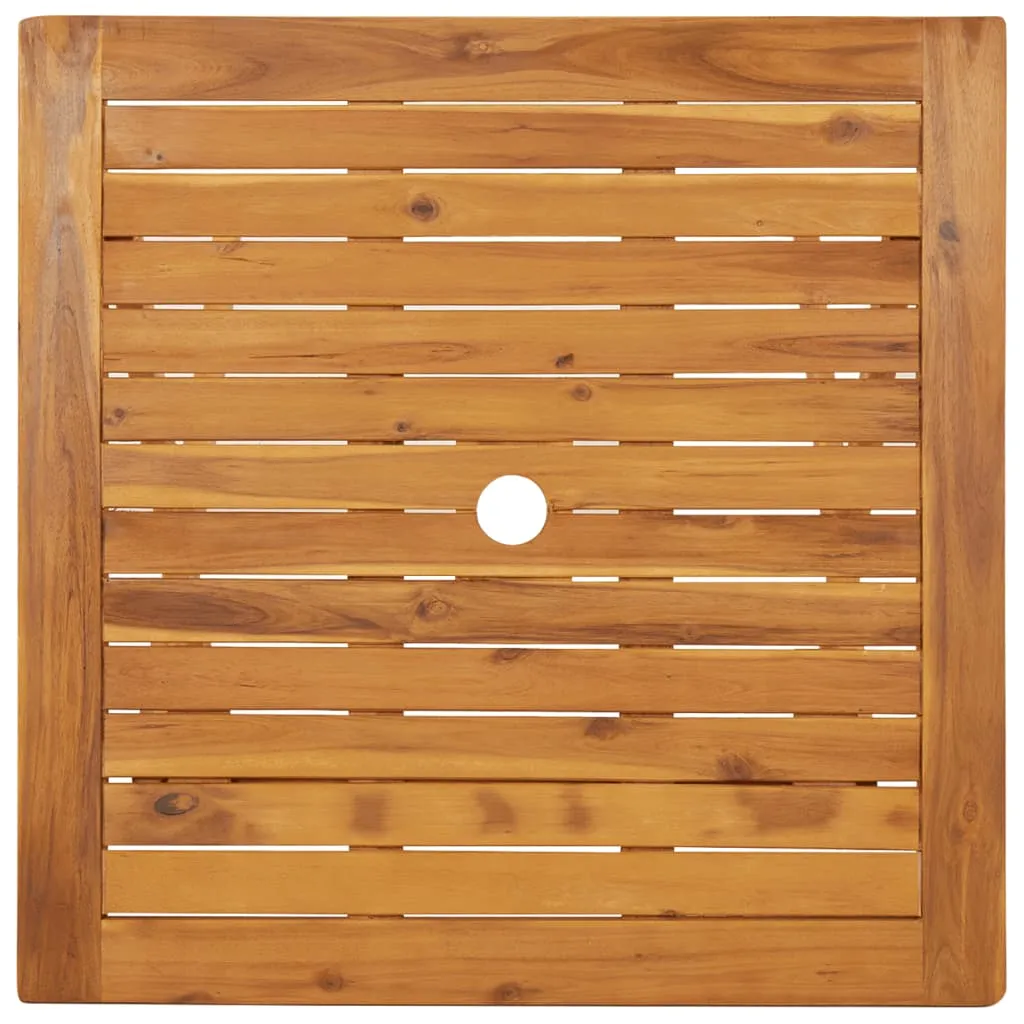 Folding Patio Table 35.4"x29.5" Solid Acacia Wood
