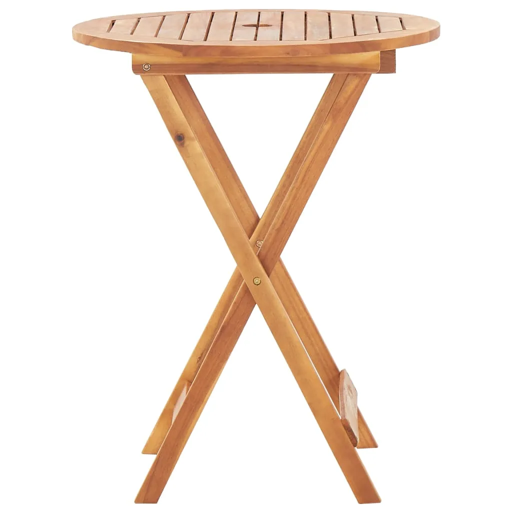 Folding Patio Table 35.4"x29.5" Solid Acacia Wood
