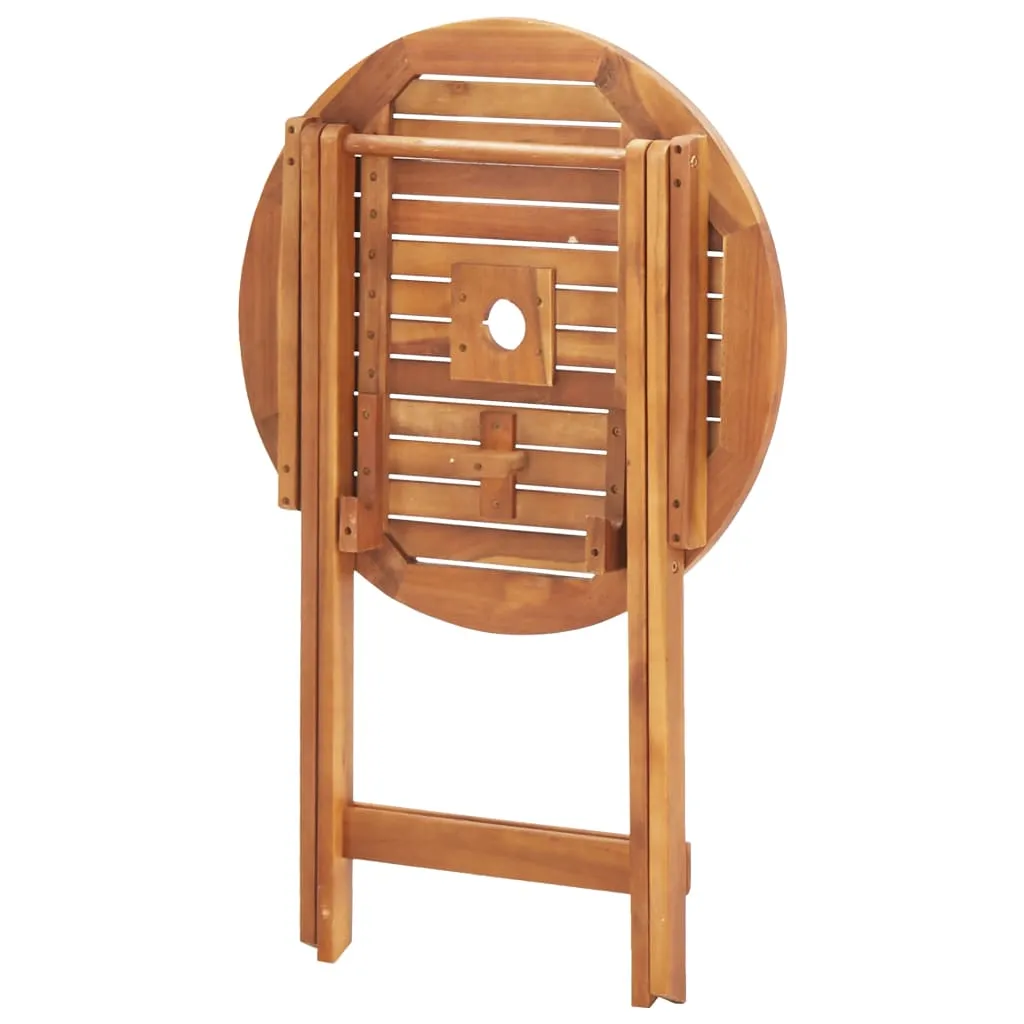 Folding Patio Table 35.4"x29.5" Solid Acacia Wood