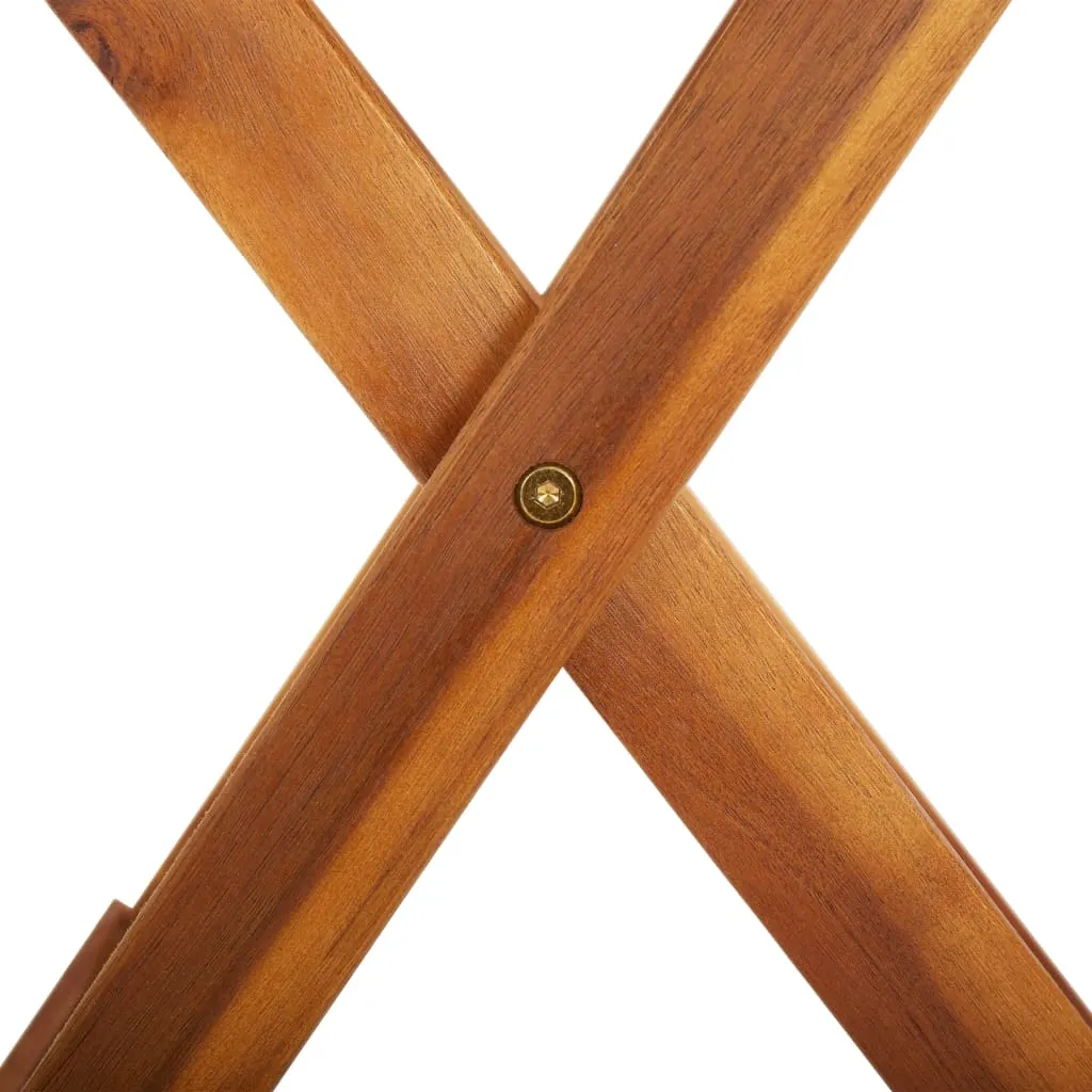Folding Patio Table 35.4"x29.5" Solid Acacia Wood
