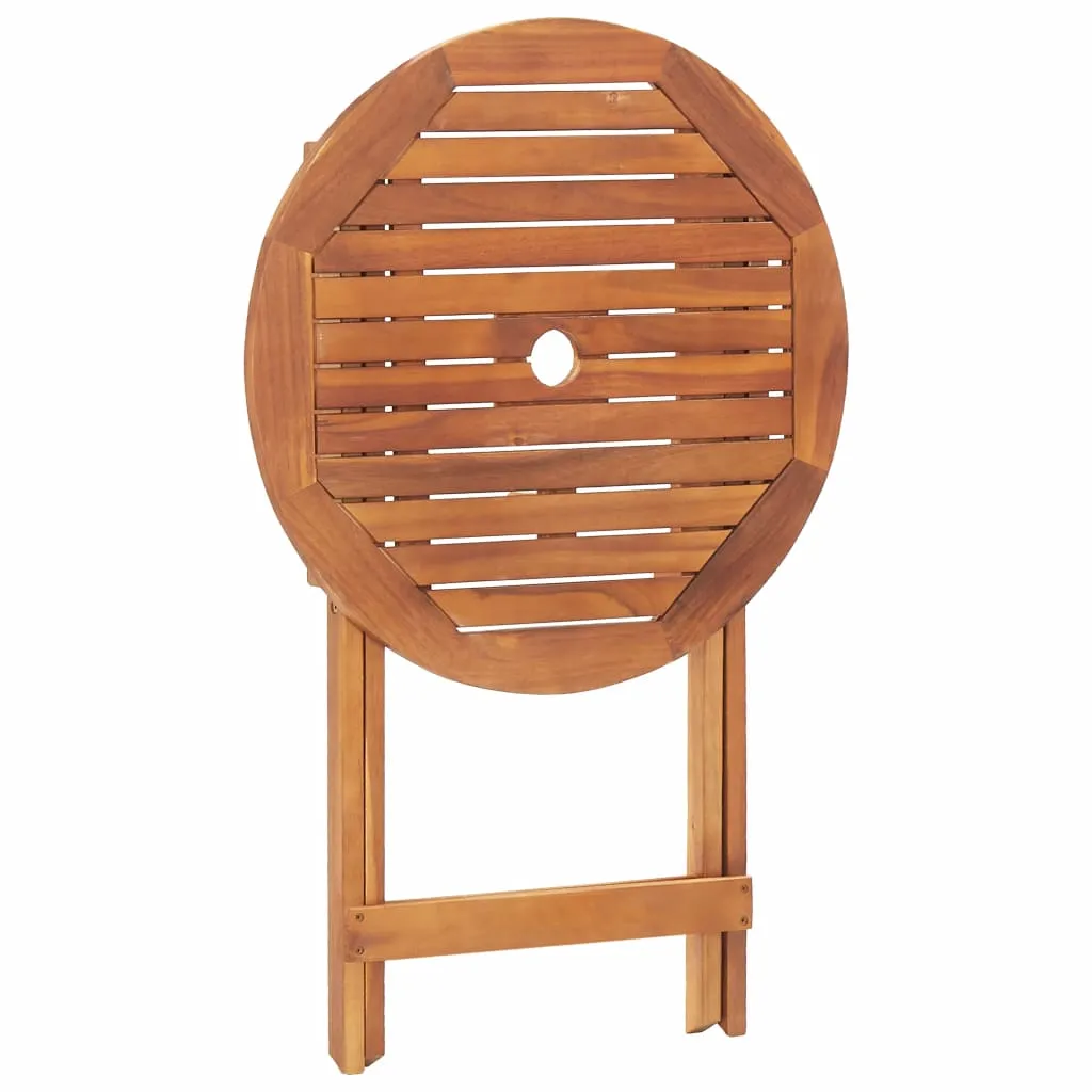 Folding Patio Table 35.4"x29.5" Solid Acacia Wood