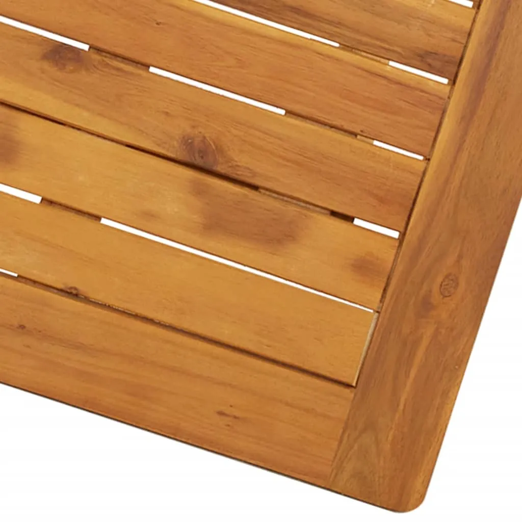 Folding Patio Table 35.4"x29.5" Solid Acacia Wood