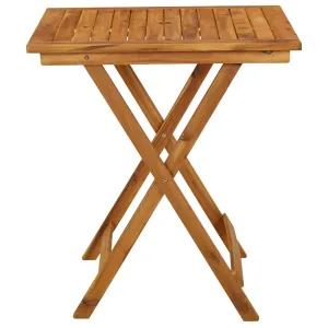 Folding Patio Table 35.4"x29.5" Solid Acacia Wood
