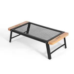 Folding Table with Mesh - Lightweight Outdoor Dining and Picnic Table, Easy to Carry and Store