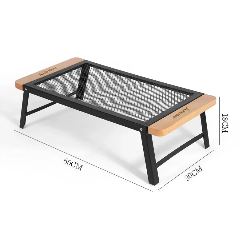 Folding Table with Mesh - Lightweight Outdoor Dining and Picnic Table, Easy to Carry and Store