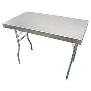 Folding Table - Work Table - 42 x 25 x 31 in - Aluminum - Natural - Each