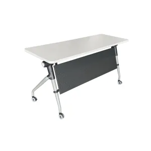 FOLDING TRAINING TABLE WITH INTEGRATED MODESTY PANEL