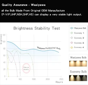 for Yokogawa D-2100, D-2100X, D-2200, D-2200X Replacement Projector Lamp Powered by Original Ushio NSH OEM Bulb - 1 Year Warranty