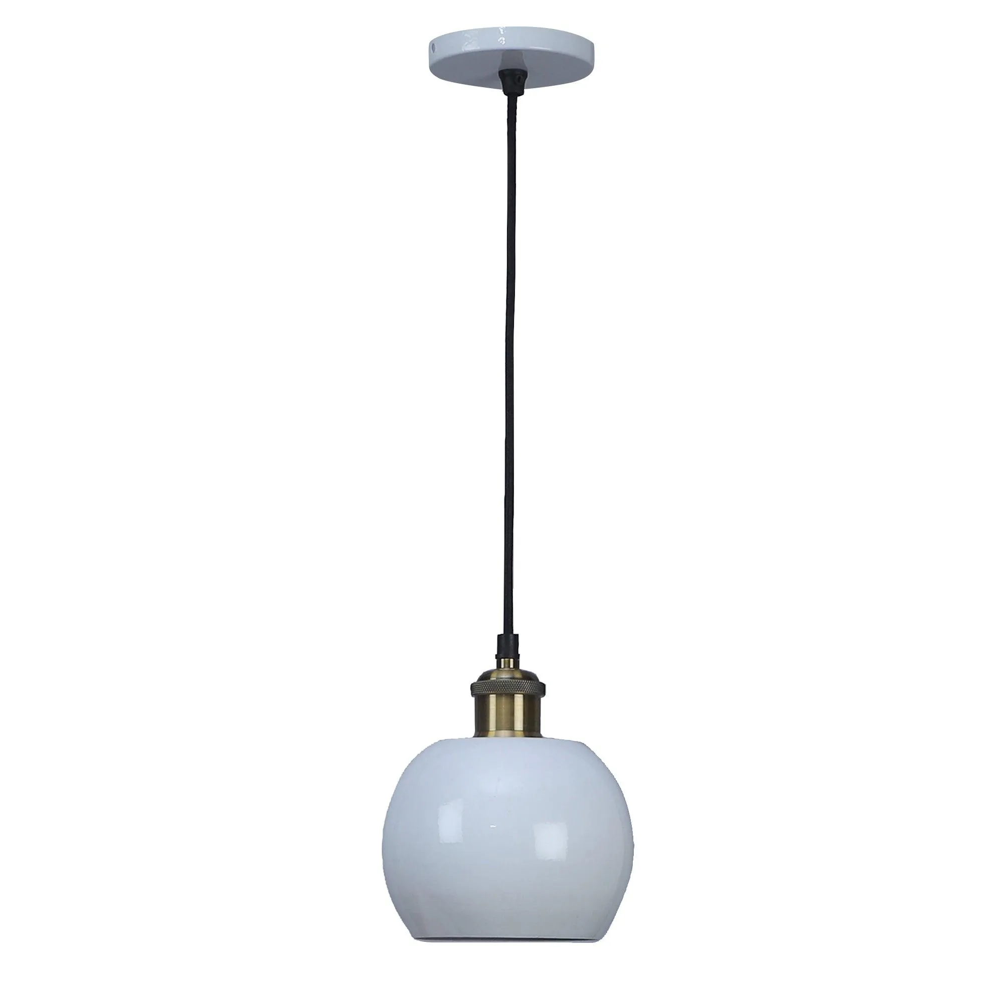 Formul White Metal Hanging Light by SS Lightings