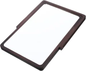 FRCOLOR Elegant Wood Desktop Vanity Mirror Large Makeup Mirror Table Lights Portable Beauty for Daily Use
