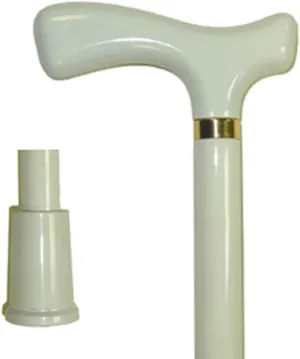 Fritz Wood Stick with White Color Walking Poles, Multicolor