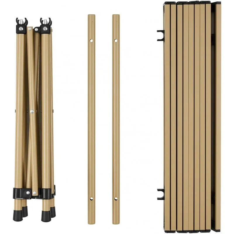 Fundango Aluminum Folding Table M 54x51x49.5cm Khaki