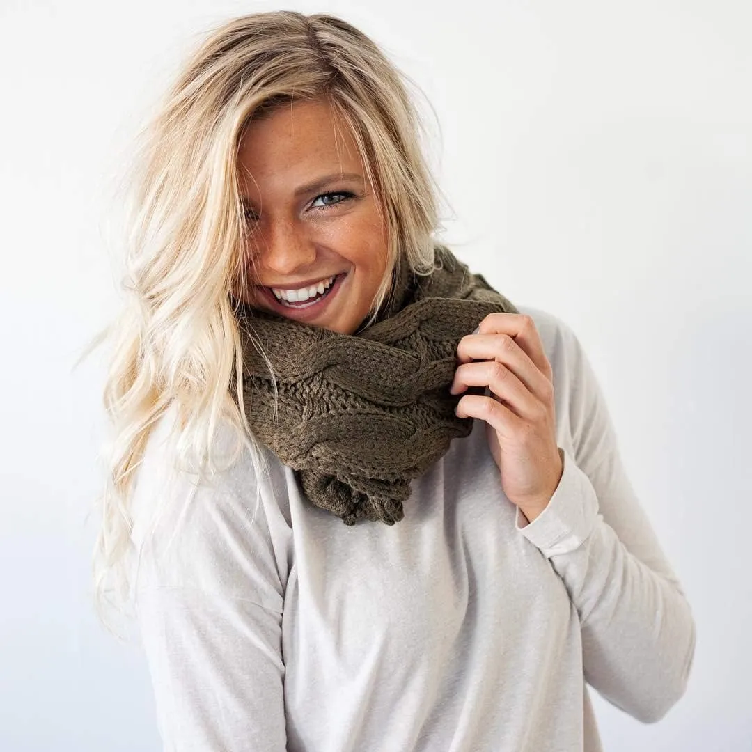 Funky Junque Cozy Winter Knit Beanie & Infinity Scarf Set for Women - Solid Colors, Confetti Designs, Value Packs