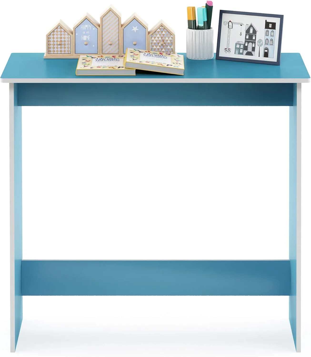 FURINNO Simplistic Study Table, Light Blue