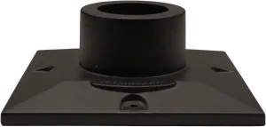 Gama Sonic Cast Aluminum Pier Base Mount for 3-inch Fitter Post Top Mounts, Black, PBM00