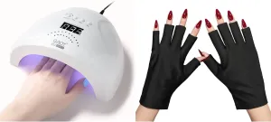 GAOY Anti UV Gloves for Gel Nail Lamp and UV LED Nail Lamp