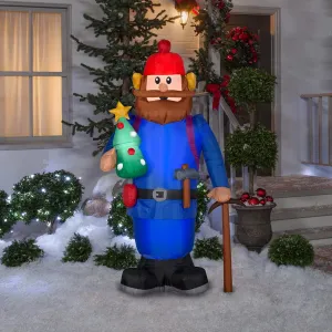Gemmy 6' Airblown Inflatable Yukon Cornelius with Tree