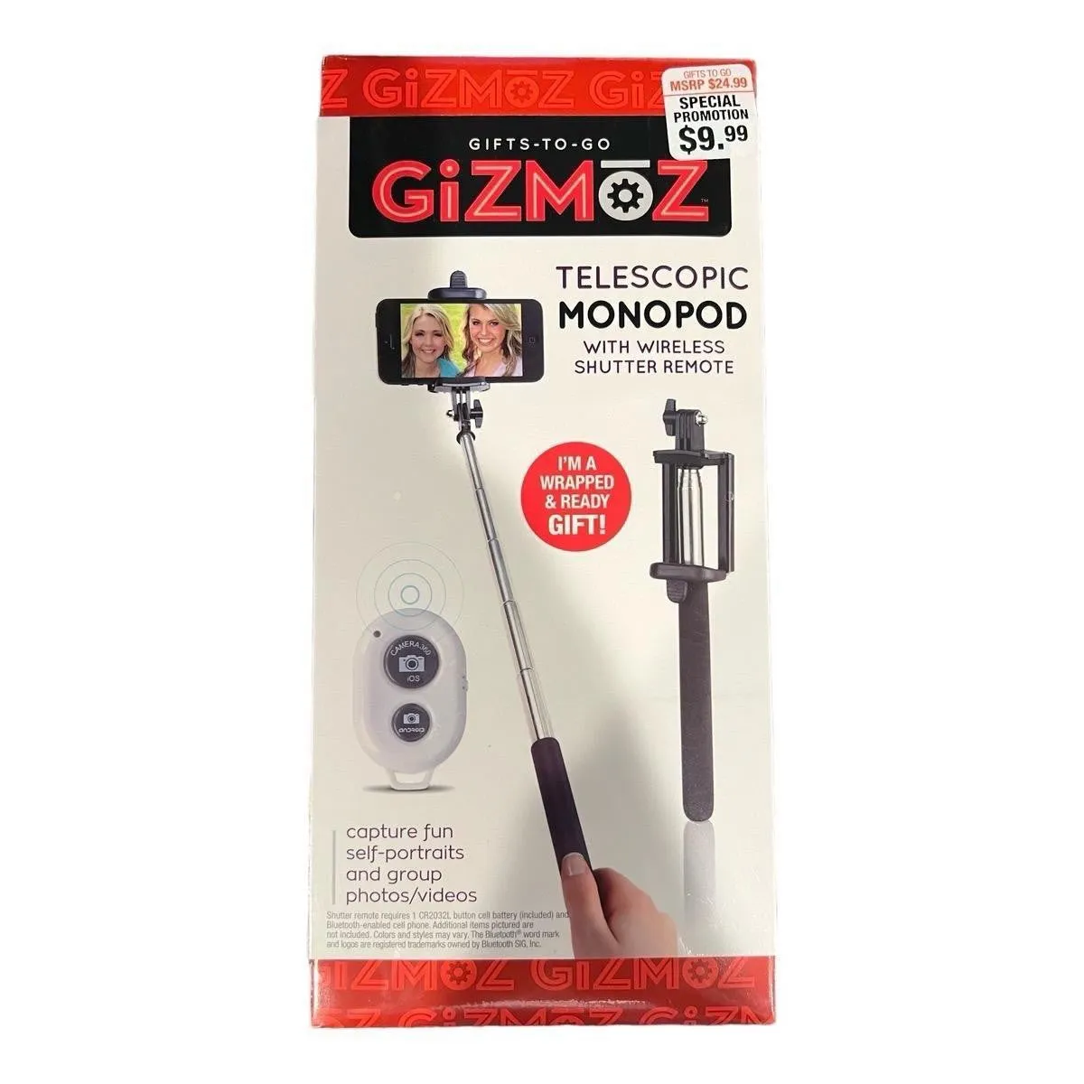 giZmoZ n gadgetZ Telescopic Monopod Selfie Stick with Bluetooth Remote and