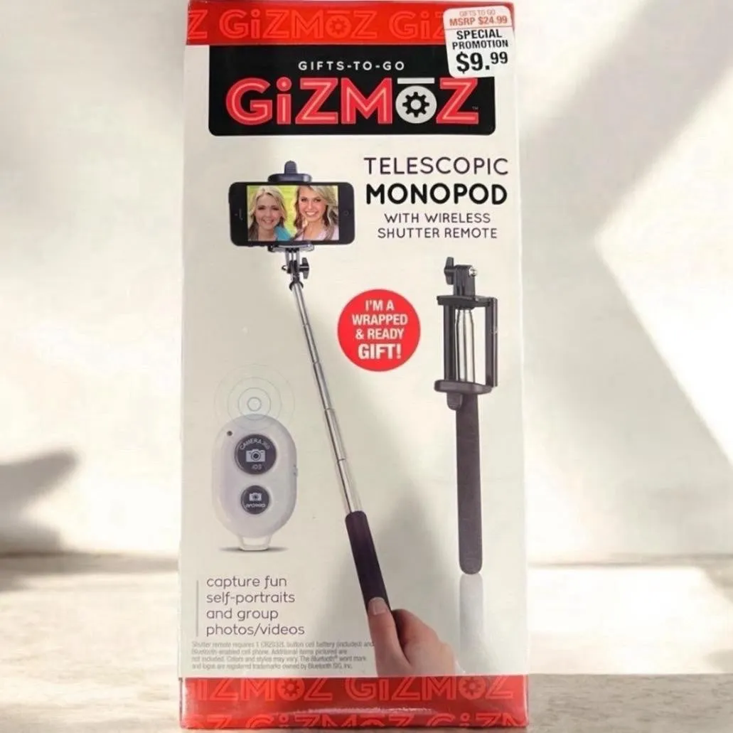 giZmoZ n gadgetZ Telescopic Monopod Selfie Stick with Bluetooth Remote and