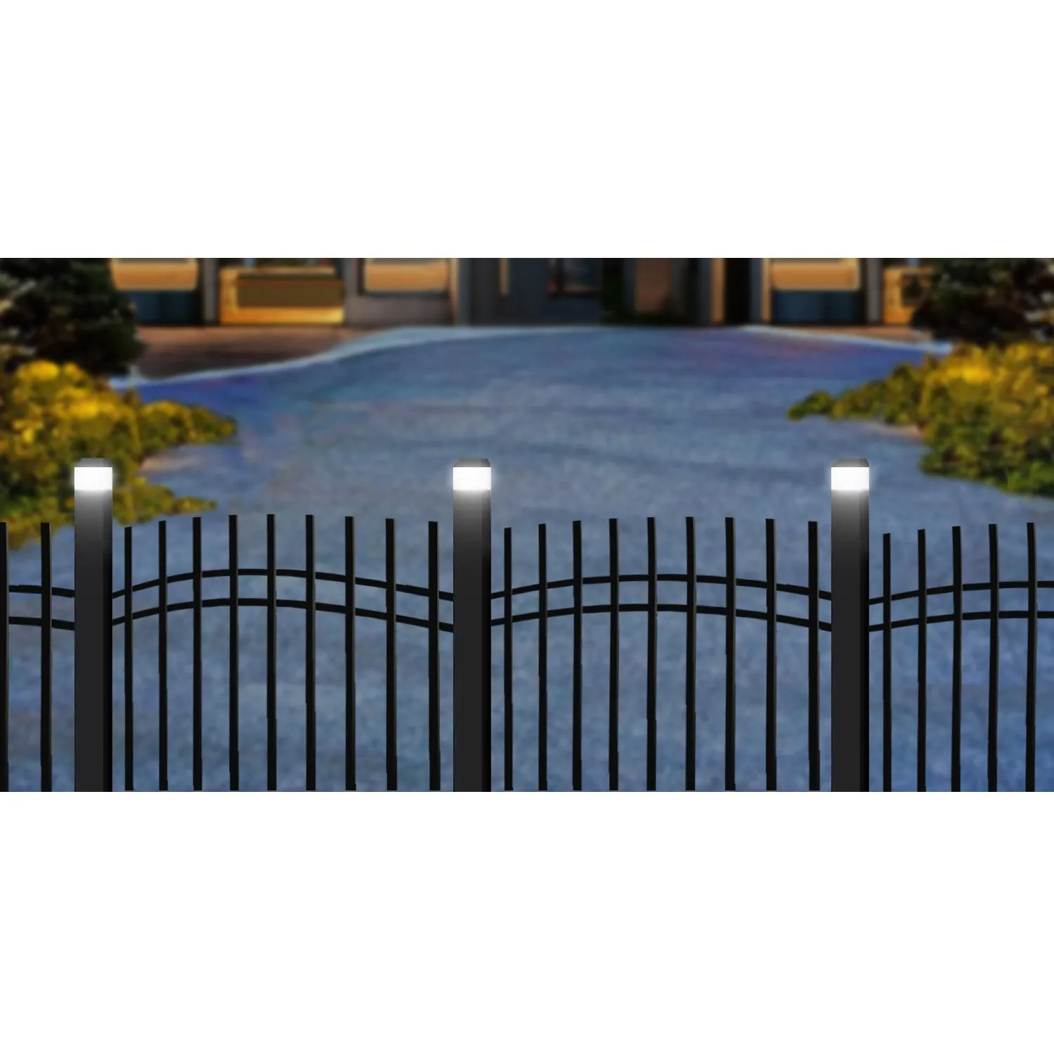 GreenBlue solar LED pole lamp, 60x60mm, envelope canopy, GB126