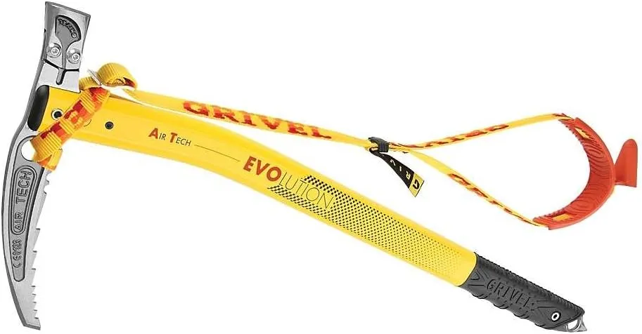 Grivel Air Tech Hammer ice pick 53 cm, with Easy Sling   SSpring yellow/grey