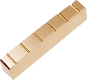 Guyker 43mm Guitar Nut - Pre-Slotted Brass Nuts Replacement Compatible with 6 String Electric Bass Guitar