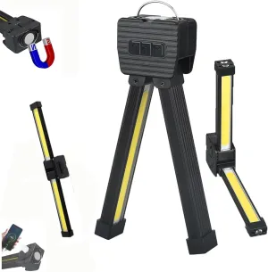 Gym Lamp for Posing,Posing Lamp,Gym Lamps 180 Degree Folding,Portable Magnet LED Flashlight with Hanging Hook,7th Gear Dimming, USB Rechargeable Worklight,Power Bank Camping Light