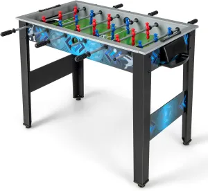 GYMAX Foosball Table, 38" Soccer Game Table Set with 2 Footballs, Mini Foosball Table for Kids Adults Home Game Room Family Night