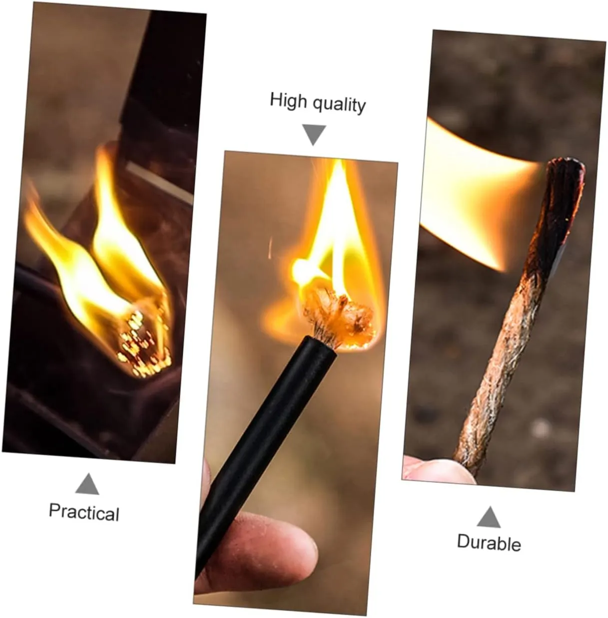 HANABASS Fuse Fire Stick Fire Starter Tool Jute Twine Fire Kit Survival Firestarters Starter Wet Fire