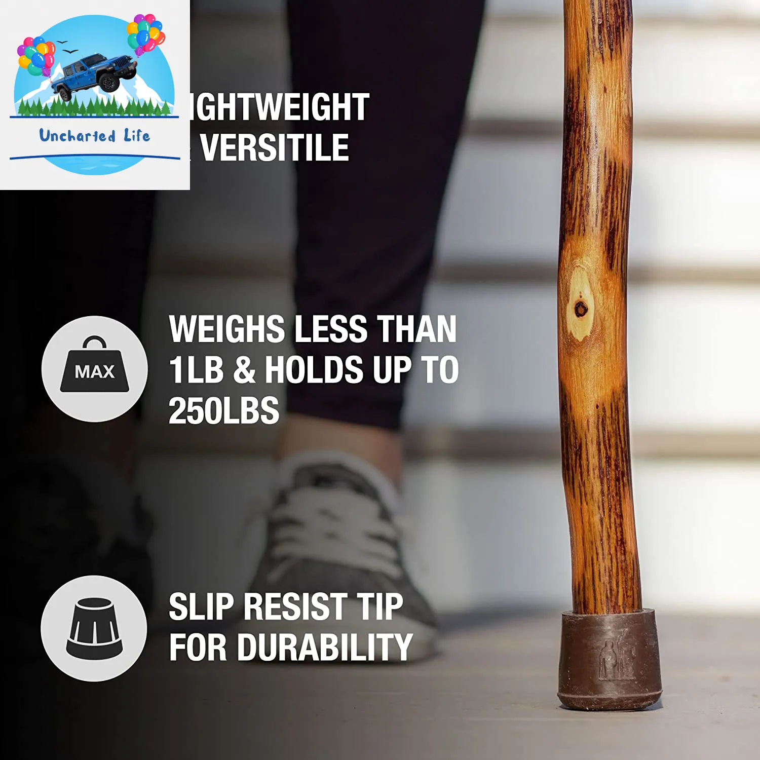 Handcrafted Wooden Walking Sticks: Explore Nature with Brazos - USA