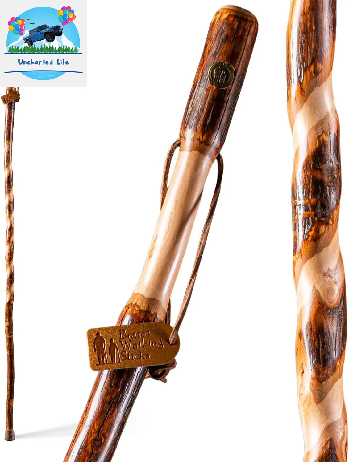 Handcrafted Wooden Walking Sticks: Explore Nature with Brazos - USA