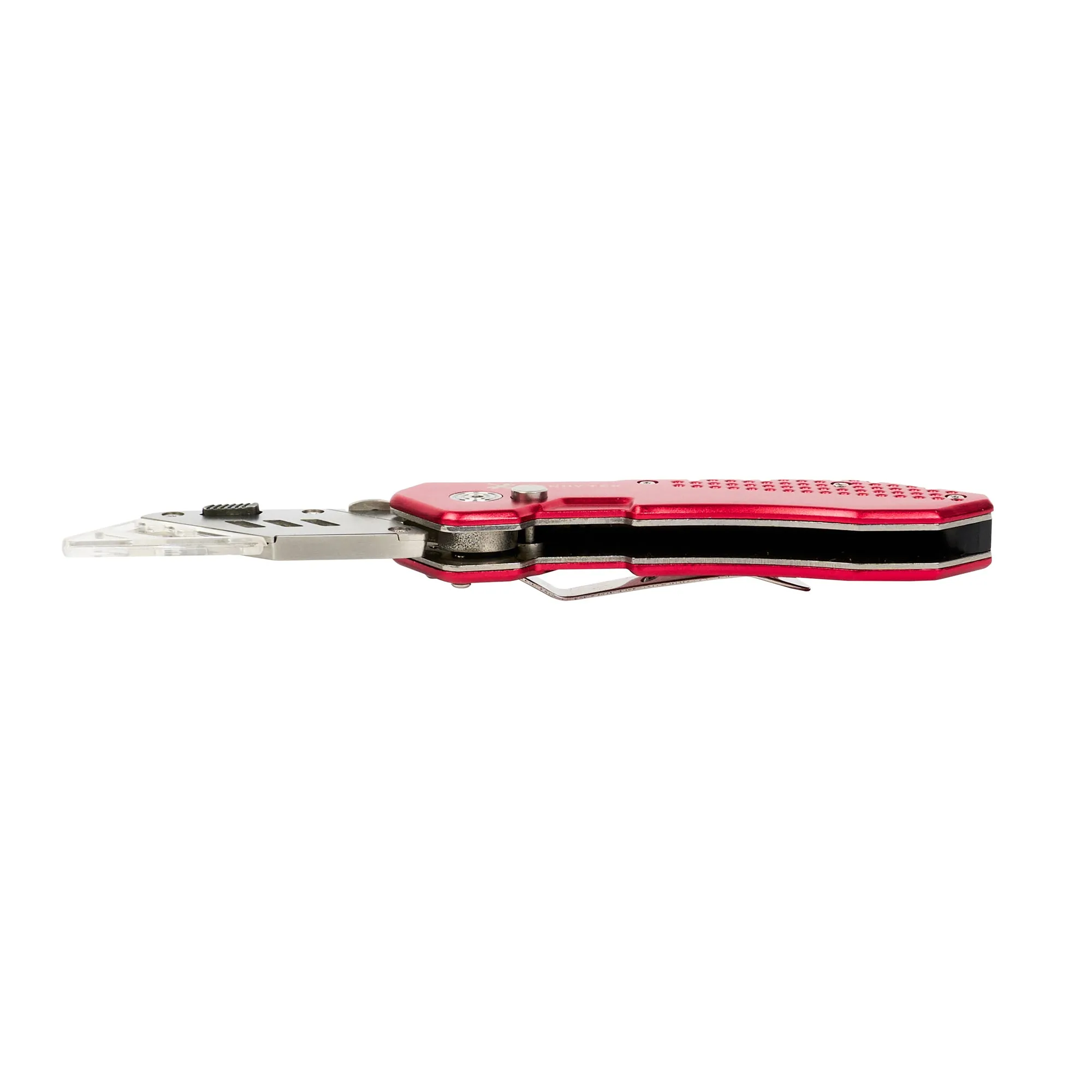Handy Tek Red Folding Utility Knife - Quick Change, Lock Back, Heavy Duty - 6 3/4" - 1 count box