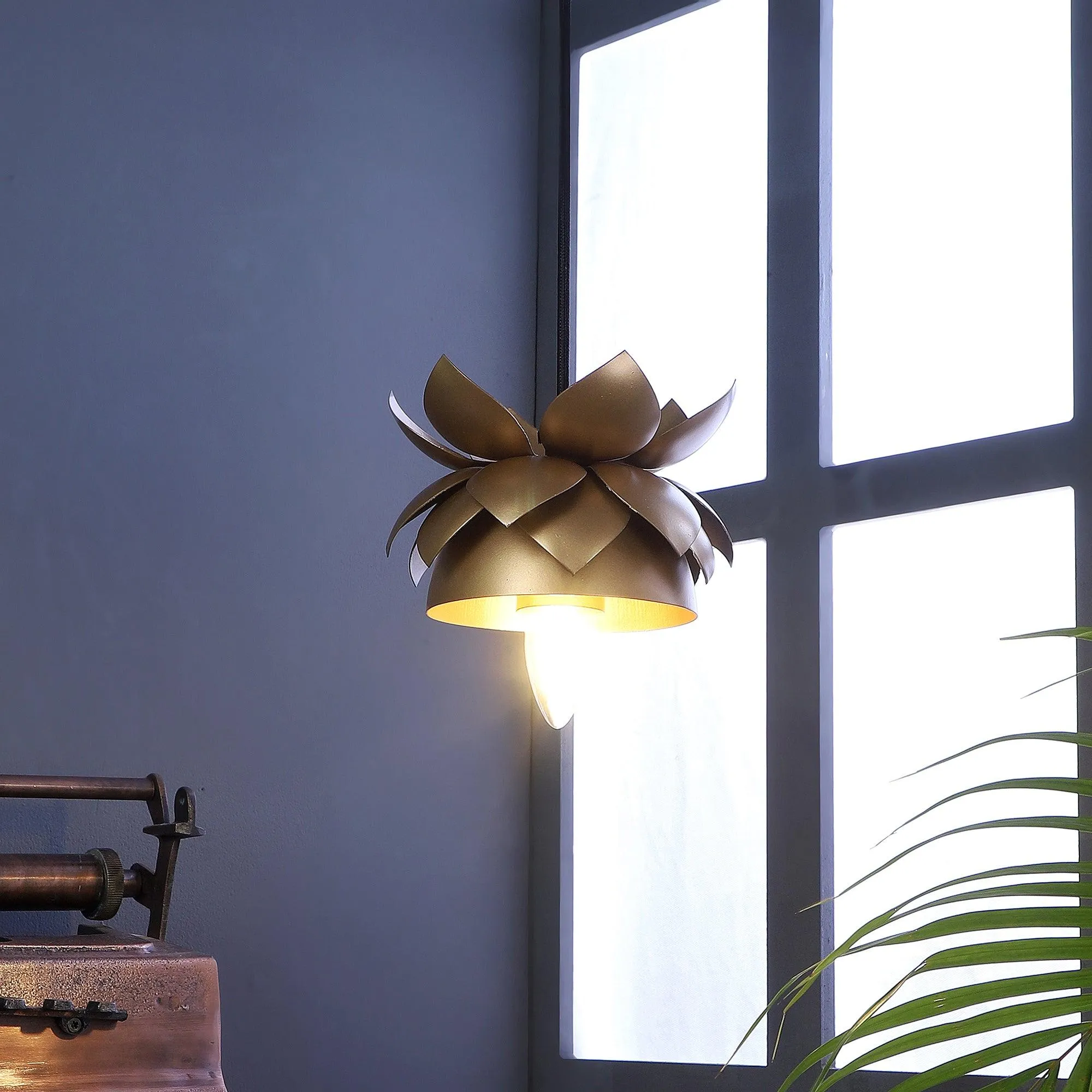 Hang Gold Metal Hanging Light by SS Lightings
